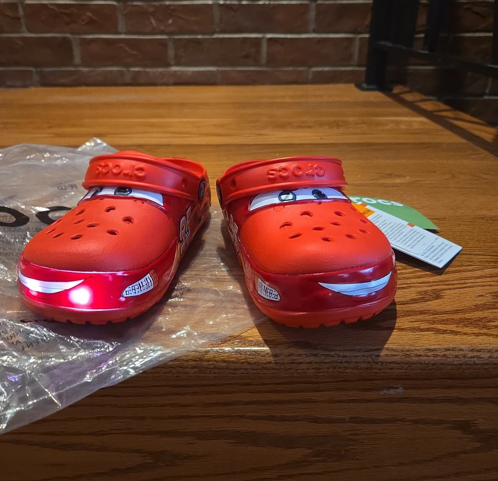 Kids Crocs Lightning McQueen Design